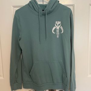 Star Wars “The Mandalorian” Hoodie, Green & White, Medium
